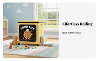 Large Capacity Foldable Frontopening Box hinged lid Toy Chest foldable Design Organizer container flexible for Families, Parents, Living Room, Playroom, Bedroom, Nursery
