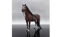 Horse Figurine with Bridle Realistic Horse Figurine Carved Bridle for Dioramas, Displays