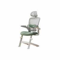 Lumbar Support Ergonomic Student Chair Adjustable Height Ergonomic Mesh Rolling Chair Breathable Backrest Seating Swivel Base for Teenagers, Students, Study Room, Bedroom, Home Office