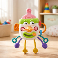 Sensory Pull String Toy Soft Baby Bottle Toy Long-Lasting Safe for Babies, Crib