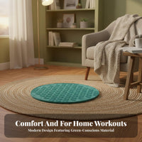 Non-Slip Slow Jogging Mat Shock Absorbing Foot Acupressure Mat Portable Design Foot Reflexology Pad High Elasticity for Beginners, Seniors, Indoor Exercise, Home Use, Office