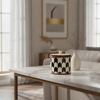 Trinket Box Geometric Jewelry Box Cylindrical for Vanity, Dresser