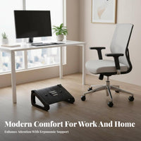 Posture Correction Adjustable Footrest Reduces Leg Fatigue Adjustable Massaging Foot Platform Non-Slip Design Footstool Massage Rollers for Students, Adults, Gamers, Workstation, Study Room, Gaming Setup