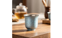 Titanium Teacup Lightweight Titanium Cup Lustrous Tea Bowl for Campers, Camping, Travel