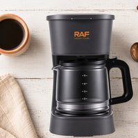 750 Ml Countertop Pour-over Coffee Brewer Keep-Warm Plate Coffee Brewer with Glass Carafe Reusable Filter Small Appliance