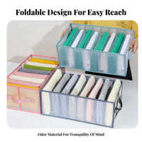 Foldable Compartment Box Space-Saving Foldable Compartment storage container Large Capacity