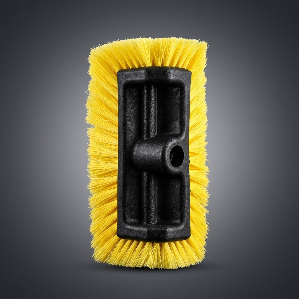 Cleaning Brush for Car Wash and Detailing, Curved Head with Synthetic Fibers, Soft 10 Inch Tool for Car Washing, 700g Heavy Duty Car Cleaning