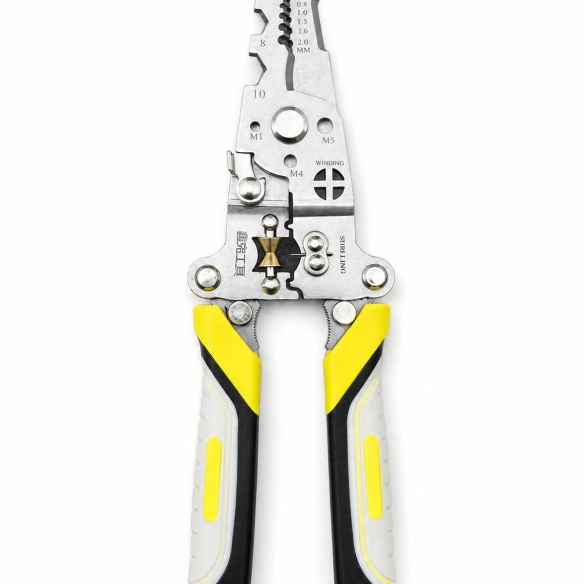 Folding Wire Stripper Pliers Multifunctional Wire Stripping Pliers Tool Insulated Ergonomic for Electricians
