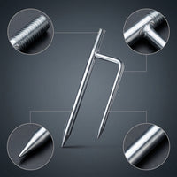 Adjustable Telescopic Awning Pole Set for Tents and Canopies