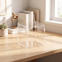 Front-Opening Acrylic Reptile Enclosure Escape-Proof Reptile Enclosure with Door Ventilated Acrylic Terrarium Transparent for Breeders, Home, Breeding Room