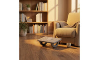 Ergonomic Under Desk Footrest Textured Rocking Footrest Curved Base