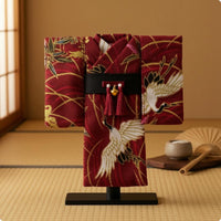 1/12 Scale  Wide Sleeve Doll Kimono-Style Robe Dress Waist Tie Doll Kimono-Style Robe  Japanese-Influenced Toy Clothing