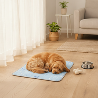 Pet Cooling Latex Mat for Cats and Dogs, Silk Ice Pad for Summer