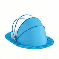 Breathable Mesh Crib Dome Canopy Ruffled Edge Hanging Dome Curtain Soft Material Nursery Accessory for Baby