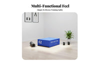 4 Pieces Stackable Foam Plyo Box Set Adjustable Height Soft Plyometric Box shock-Absorbing leaping surface for Children, Athletes, Strength Training
