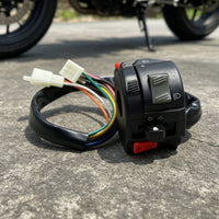 Multi-Function Motorcycle Handlebar Switch with Wiring Harness Sturdy Motorcycle Switch Assembly with Harness Universal Weatherproof for Motorcyclists