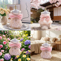 Princess Dress for Cats and Dog Dress, Butterfly Sleeve Pet Dress in Polyester Fiber, Princess Dress for Dogs and Cat Dress for Small Dog Summer