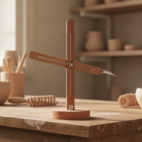 Pottery Throwing Gauge with double Arms Stable Pottery Wheel Positioning Tool Compact Clay Measuring Gauge for Potters