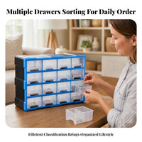 Desktop Parts Organizer Pull-out Drawers Organizer Cabinet Finger Grip Pulls Modular Drawer Storage