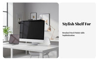 No-Drill Installation Set Top Box Holder Space Saving Monitor Top Storage Shelf Easy to Install Router Screen Mount Multifunctional