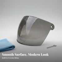 All-Season Half Helmet Windshield Universal Fit Motorcycle Helmet Visor Windproof Scratch Resistant for Motorcyclists, Scooter Riders