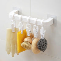 Cabinet and Sink Storage Hook for Organized Areas, Multi-functional S-Shaped Kitchen for Rags and Gloves, Utility Hanging Clip Set