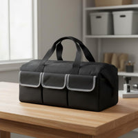 Wide Mouth Opening Zippered Oxford Cloth Tool Bag Comfort Grip Handle Oxford Cloth Tool Bag Reinforced Stitching