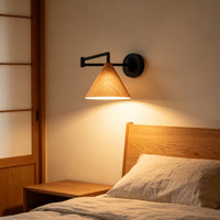 Foldable Adjustable Swing Arm Wall Light Nordic Design Adjustable Bedside Lamp Minimalist for Reading