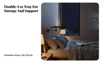 Non-Invasive Setup Display Device Easy Setup Installation Bedside Display Device Shelf Versatile Clamping Home Theater Hardware for Renters, Students