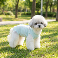 Dog Anti-Licking Shirt and Cat T-Shirt, Full Body Shirt and Cat Anti-Licking Shirt with Buttons, Solid Polyester Lining Pet Indoor Clothing