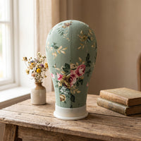Pinnable Hairpiece Mannequin Head with Base Stable Canvas Hairpiece Head Long-Lasting Easy to Use for Hairdressers, Cosmetologists, Cosmetology Schools
