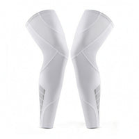 Extended Knee Sleeves Elastic Knee Sleeves with Silicone Strip Leg Sleeve with Silicone Strips Breathable for Athletes