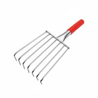 Mesh Net Shellfish Rake Heavy Duty Clam Rake Stainless Steel Sea Gathering Tool Sharp Teeth for Adults, Shoreline, Shore Pool