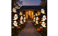 Halloween Garden Stake Light Glowing Garden Stake Light with Specters Eerie for Walkway