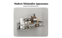 Drillno-Drill Installation Wall-Mounted Towel Shelf Rust-Proof Bathroom Organizer with Towel Rustproof Household Storage Space-Saving for Renters, Homeowners, Families, Washroom, Restroom, Shower, Dorm Room