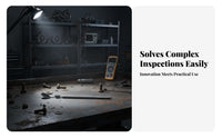 Telescopic Inspection Mirror Stainless Steel Construction 360 Degree Inspection Mirror Pen Fastener Design for Technicians