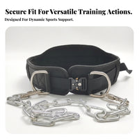 Adjustable Squat Deadlift Belt Side Rings Padded Weight Belt Black Fitness Gear Slip Resistant for Workouts