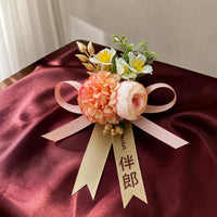 Forest-Inspired Wedding Corsage & Boutonniere Set for Groom, Bride, Parents, and Groomsmen