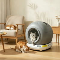 App Control Automatic Cat Litter Box Sensor Enclosed Litter Box with Step Smart Pet Supply Safety for Cats, Home, Apartments