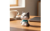 Shaking Head Car Dashboard Cat Decoration Adorable Design Dashboard Cat Ornament Easy to Install for Children