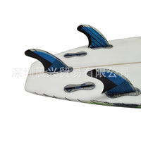 Surfboard Fin M Size with Double Tabs, Fiberglass and Honeycomb, UPSURF