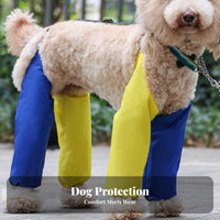 Dog Leg Protector Pants Wear-Resistant Water Resistant Dog Leg Sleeves Resistant for Rainy Days, Outdoors, Toilet Outings