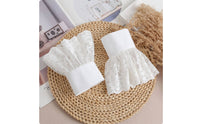 Lace Sleeve Cuffs Flared Lace Wrist Cuffs Delicate Apparel for Women
