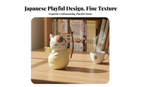 Collectible Cat Figure Comes with Display Box Mini Kitty Character Model Cute Design Mini Calico Cat Figure for Teens, Adults, Home Decor, Office