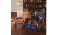 Warm and Soft Wheelchair Footplate Pad Easy to Install Wheelchair Footrest Cushion Pressure Relief for Seniors