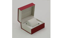 Watch Box with Cushion Faux Leather Single Watch Box Storage Rigid Compact for Retail Display