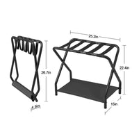 Folding Luggage Rack Compact Storage Furniture Space-Saving