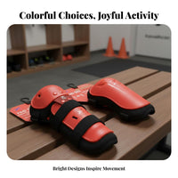 4 Pieces Shock-Absorbing Kids Knee and Elbow Pads Set Wear-Resistant Kids Safeguarding Gear Set Multi-Sport Protection for Boys