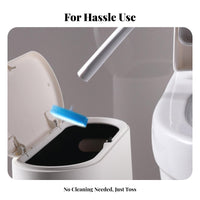 Toilet Brush System Touchless Disposal Toilet Brush Set Ergonomic Long Handle for Lavatory