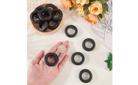 12 Pieces Double-Sided Rubber Grommet Set Clean Finish Desk Cable Hole Cover Wiring Accessory for Automotive